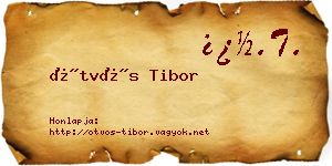 Ötvös Tibor névjegykártya