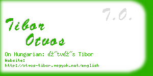 tibor otvos business card